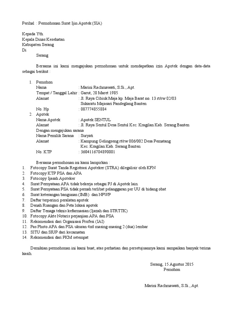 Apotek Sentul SIA | PDF