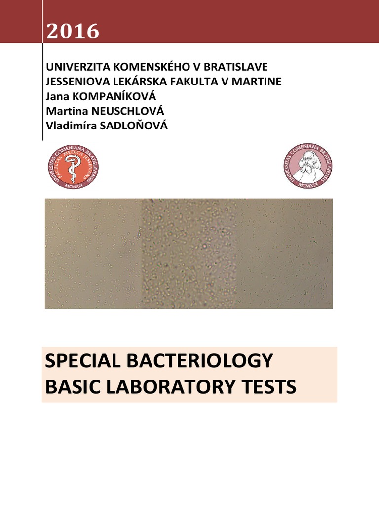 Special Bacteriology Basic Laboratory Tests PDF Streptococcus