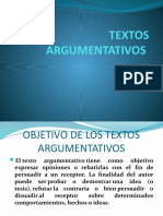 Textos Argumentativos