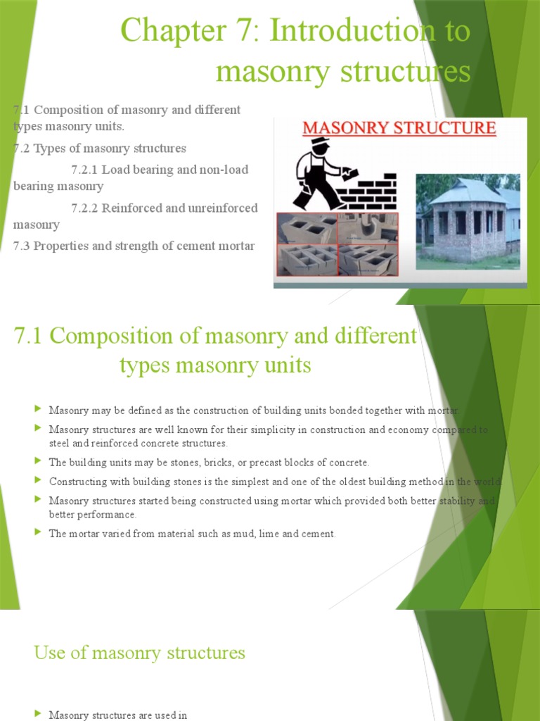 Introduction To Masonry Structures PDF Masonry Brick