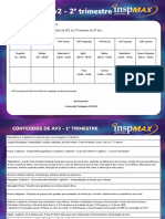 Calendário - Av2 - 2º Trimestre