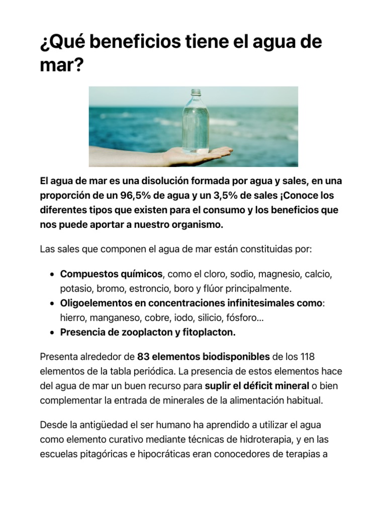Gemma del Caño on X: El agua de mar no es mejor, no cura, no hidrata (al  revés), no tiene propiedades extra. Y si es Alimentaria, es agua normal. A  precio de