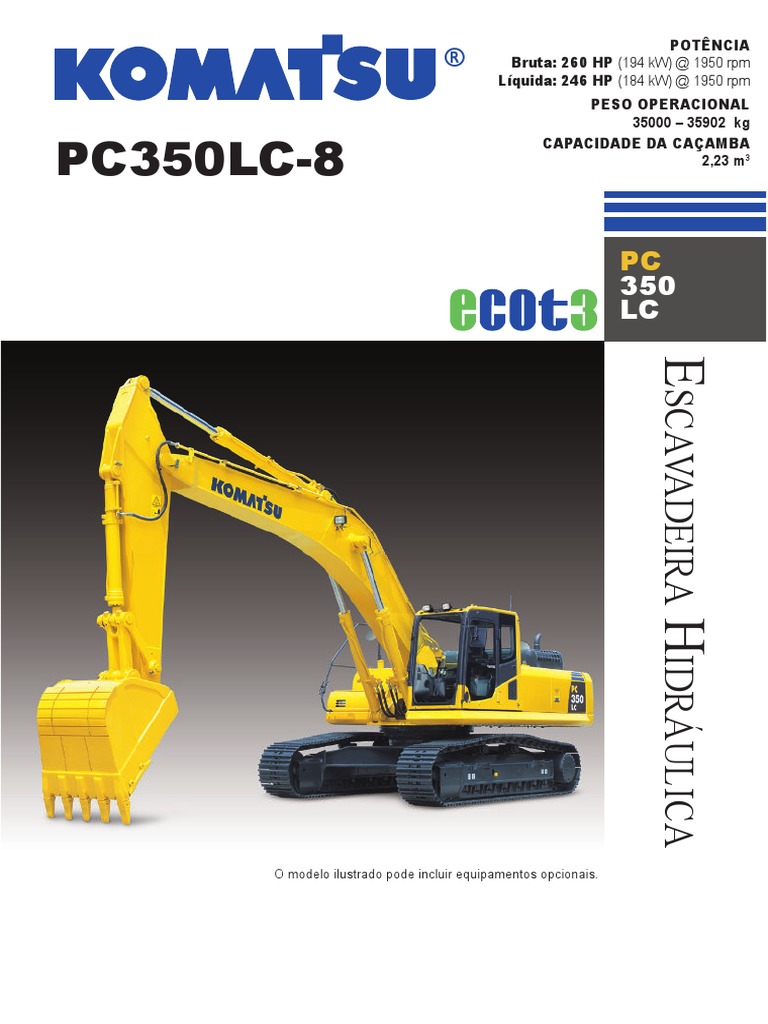 Manual Escav. Komatsu PC 350 | PDF, image size:768x1024