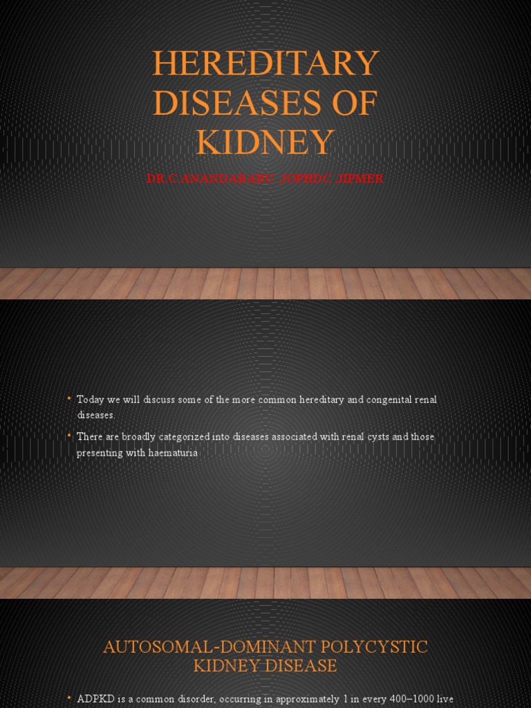 Hereditary Diseases of Kidney PDF