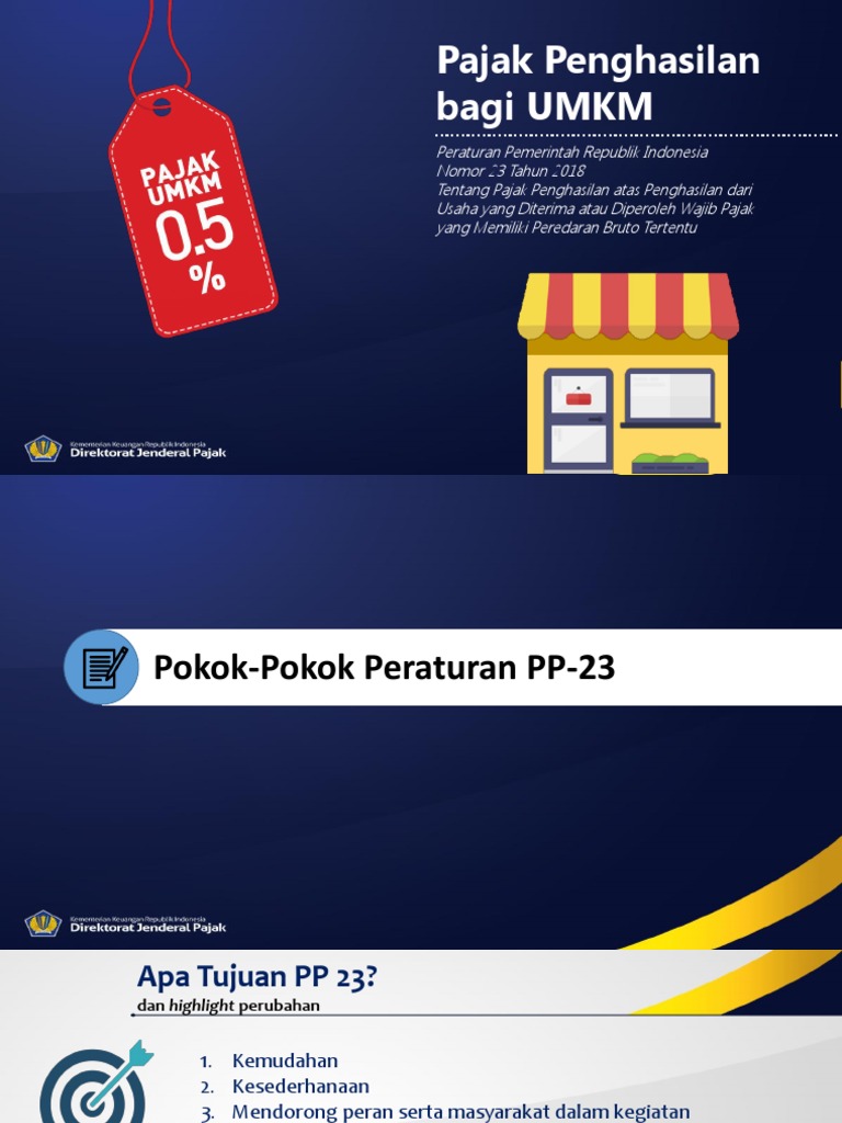 PPh Final untuk UMKM Berdasarkan PP 23/2018 | PDF