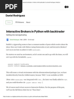 Interactive Brokers in Python With Backtrader by Daniel Rodrig-Job 6