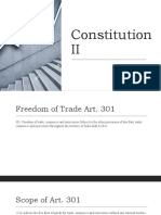 Constitution II Freedom of Trade