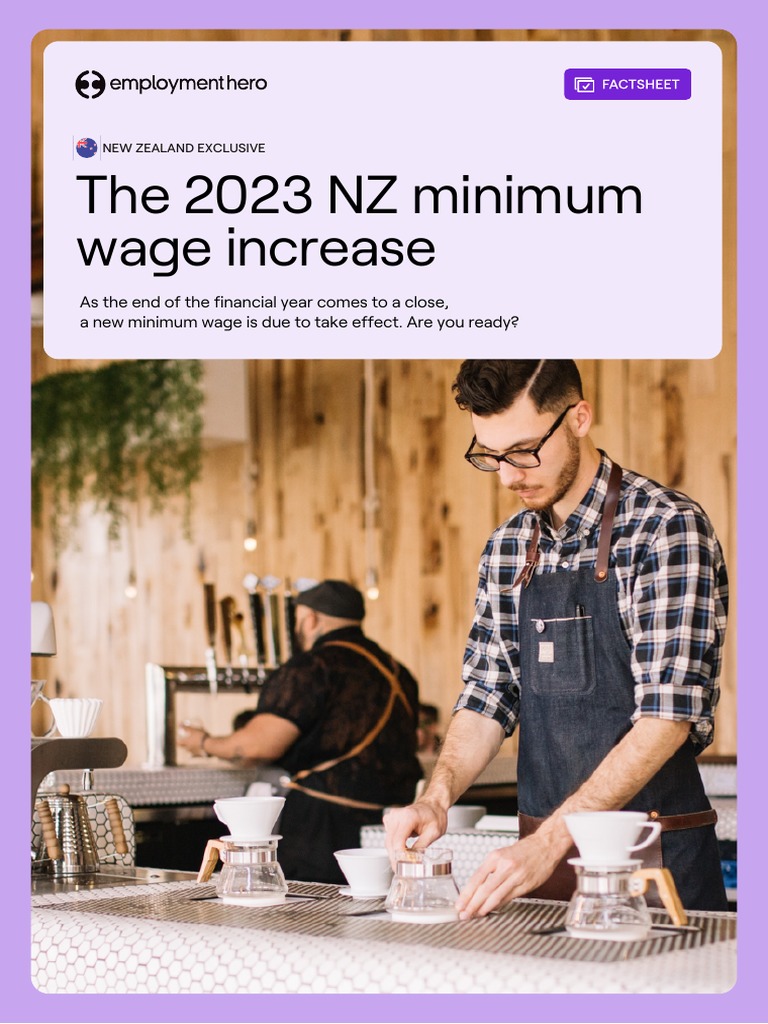 Factsheet 2023 NZ Minimum Wage Update PDF Employment Wage