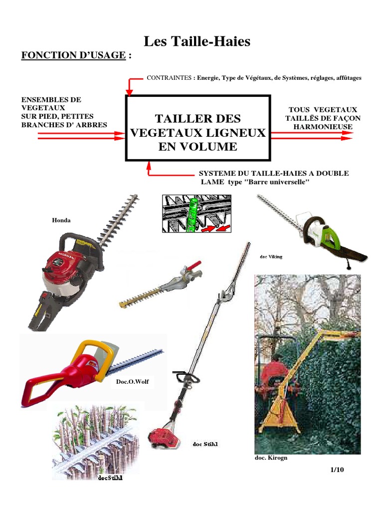 TailleHaie pour Micro Tracteur PDF Plantes Carburateur — free download