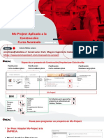 Ms-Project Aplicado A La Construcción, ONDAC Avanzado Nov 2022