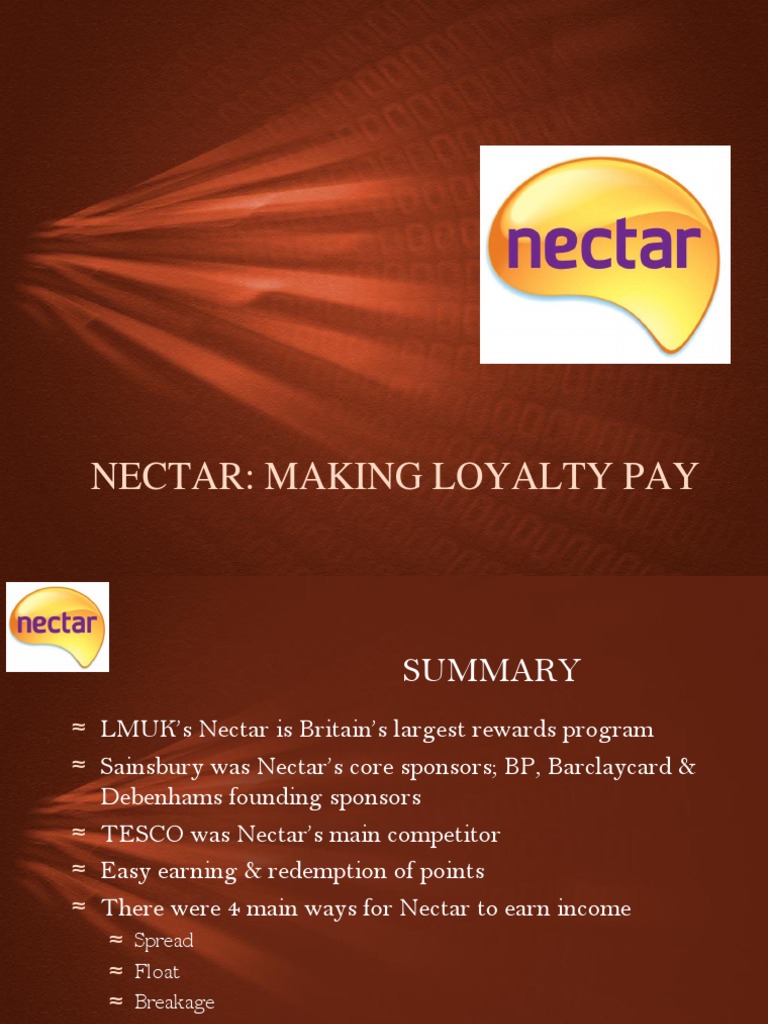 Nectar Loyalty Program Overview | PDF | Loyalty Program | Tesco