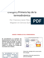 Energía y Primera Ley de La Termodinámica