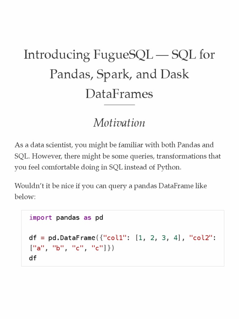 Python X SQL | Download Free PDF | Sql | Apache Spark