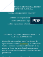 Costeo Absorbente y Directo