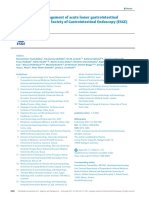 Diagnosis and Management of Acute Lower Gastrointestinal Bleeding: European Society of Gastrointestinal Endoscopy (ESGE) Guideline