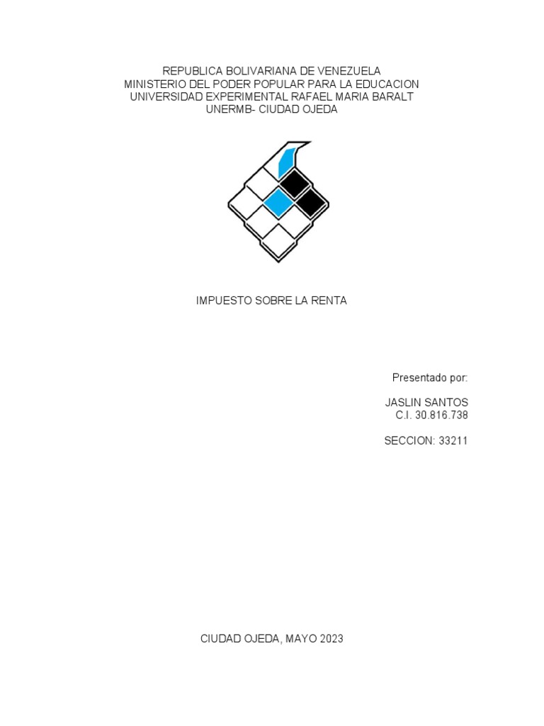 Impuesto Sobre La Renta | PDF | Impuestos | Impuesto sobre la renta