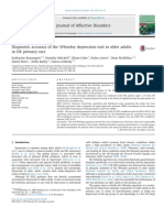 Diagnostic Accuracy of The Whooley Depression Tool in Older Adults in UK Primary Care