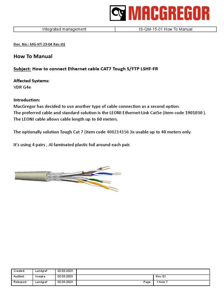 Ethernet Cable Setup Guide | PDF | Science & Mathematics