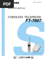 Cordless Telephone: Service Manual