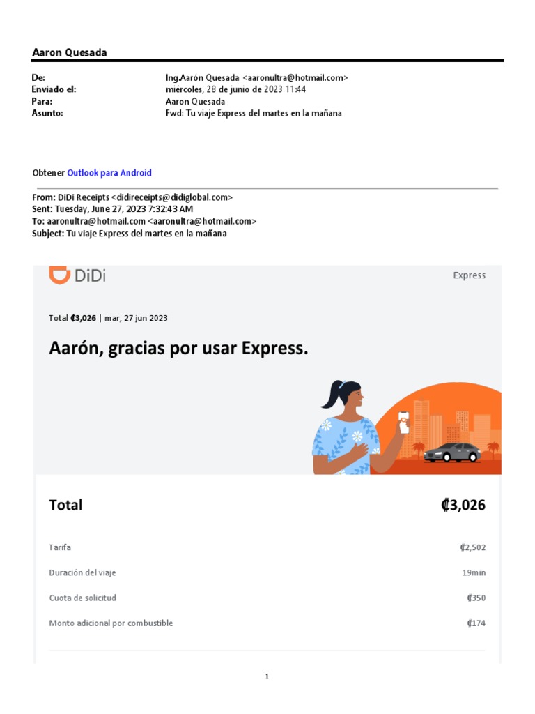 Recibo DIDI ILG Auditoría | PDF