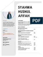 CV - Syahwa Husnul Afifah