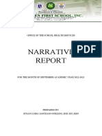 Sept 2022 Narrative Report