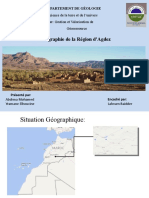 Cartographie de La Région D'agdez: Departement de Géologie