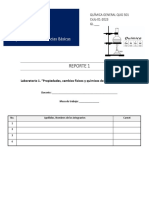 Laboratorio 1- Propiedades,cambios físicos y químicos de la materia