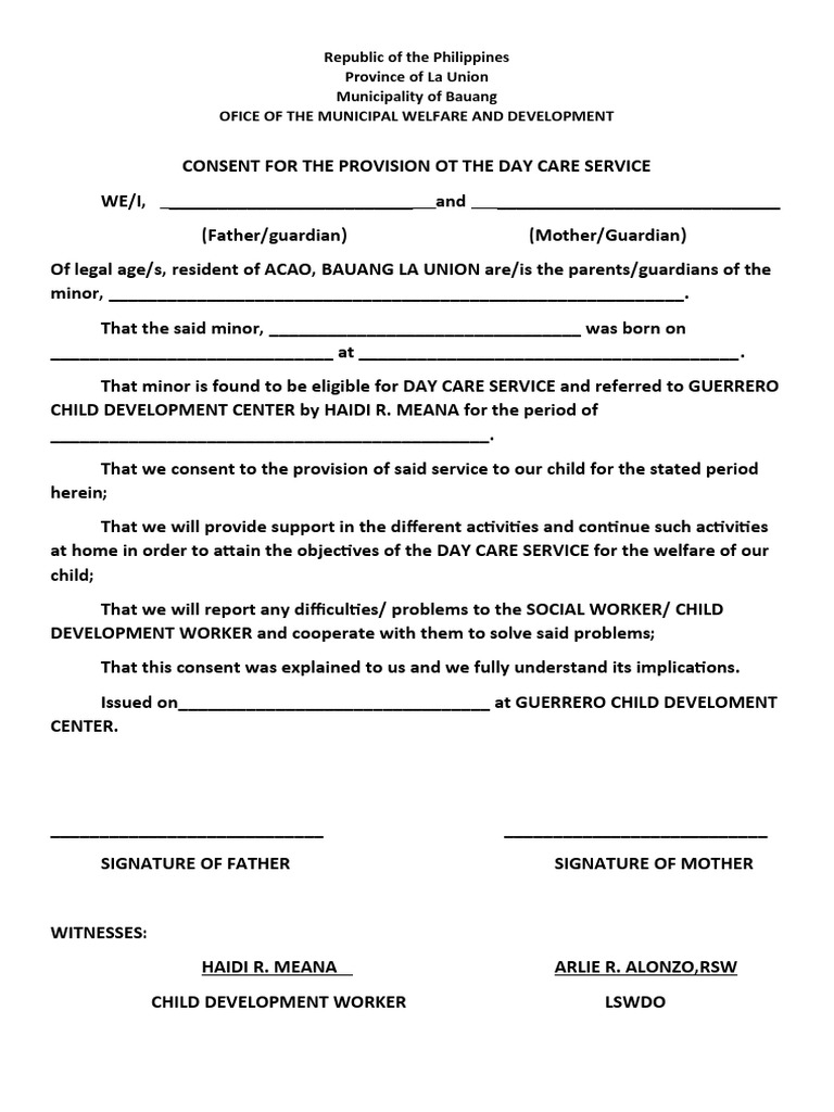 Parents Consent | PDF