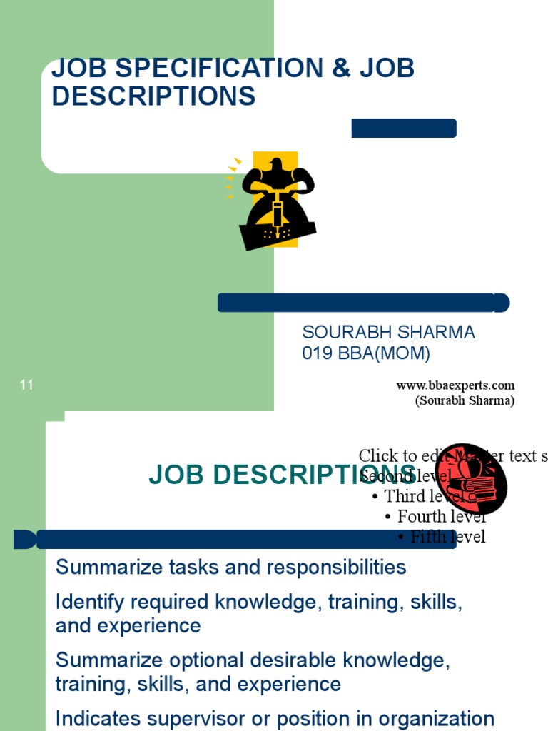 Job Descriptions and Specifications Guide | PDF | Recruitment | Labor