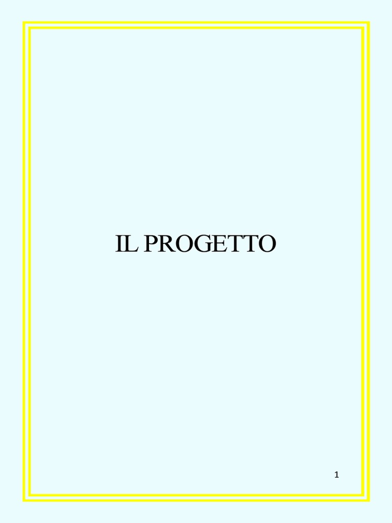 Il Progetto | PDF