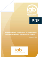 Informe - Video marketing y publicidad en vídeo online - IAB - septiembre 2011