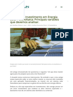 Analise Financeira em Energia Solar