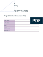 Project Initiation Document Template