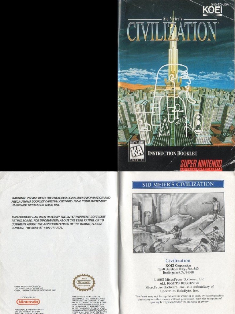 Sid Meier-S Civilization - 1995 - KOEI Co., LTD | PDF