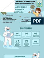 Declaración de Emergencia Sanitaria