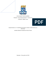 Experimento 4 e 5 - Interferência de Micro-Ondas e Interferômetro de Michelson