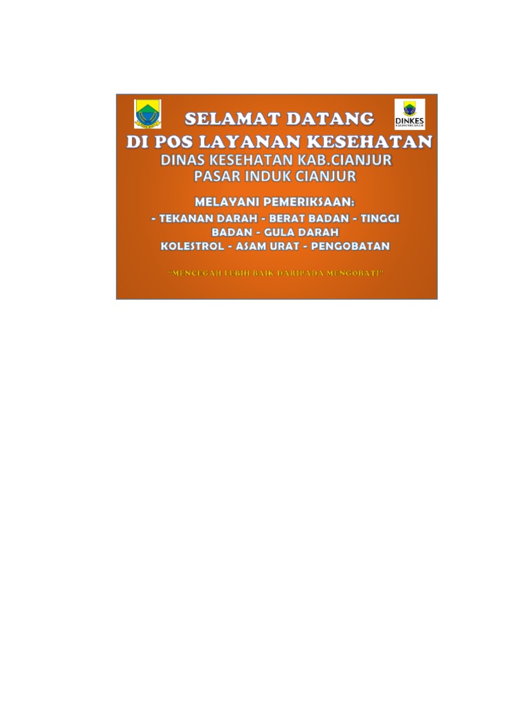 Spanduk Kesehatan | PDF