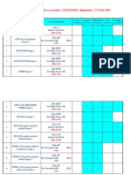 Programarea Saptamanala A Cursurilor. CONSTANTA. Saptamana 17 21.04.2023