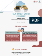 Mitigasi Jemaah Lansia - Paparan Dirjen