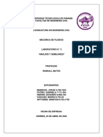 LAB 3 Mec. Fluidos - Analisis y Semejanza