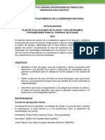 Plan de Evaluaciones de Plagas y Uso de Insumos Fitosanitarios 2022 - Don Augusto