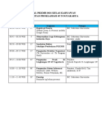 Jadwal PKKMB Kelas Karyawan 15-09-2021