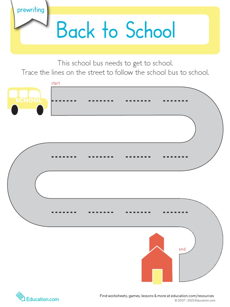 prewriting-horizontal-lines-prek worksheet | PDF