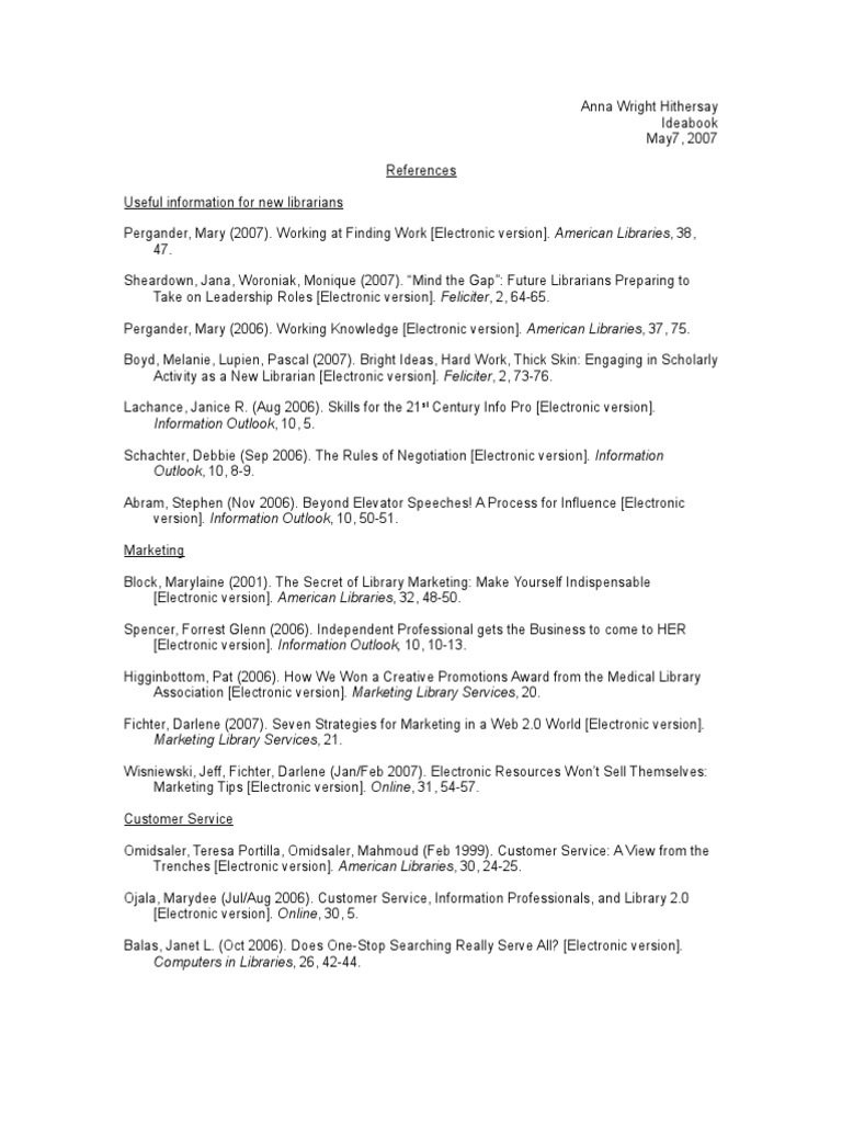 Essential Resources for New Librarians | PDF | Librarian | Archive