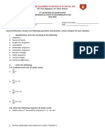 Grade 10 - Periodical 1ST Math