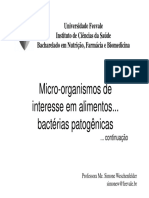 Microbiologia de Alimentos - Patogênicos II