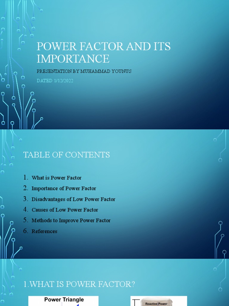Power factor pdf