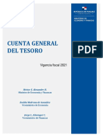 Informe de La Cuenta General Del Tesoro Vigencia Fiscal 2021