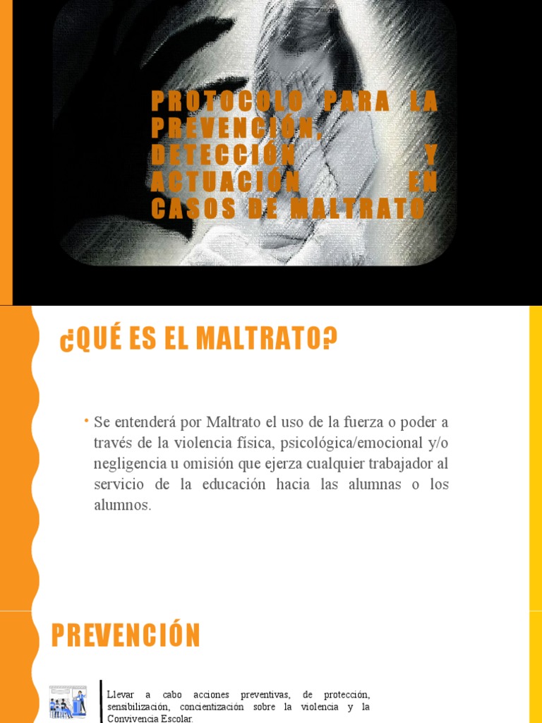 Protocolo de Prevención y Detección de Maltrato | PDF | Abuso infantil ...